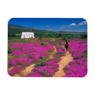 Magnet Flexible Cottage, Fleurs Et Fille, Près De Kamieskroon