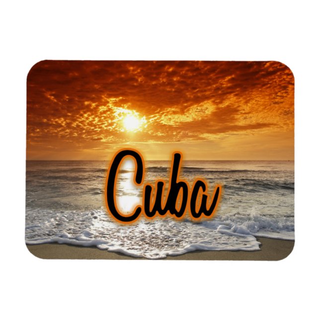 Magnet Flexible Coucher de soleil à Cuba (Horizontal)