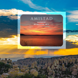 Magnet Flexible Coucher de soleil au réservoir Amistad, Amistad NR
