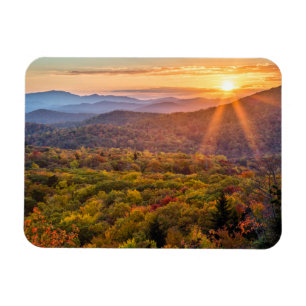 Magnet Flexible Coucher de soleil automnal depuis Beacon Heights