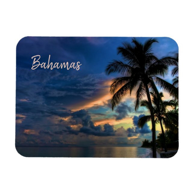 Magnet Flexible Coucher de soleil dans le paradis tropical des Bah (Horizontal)