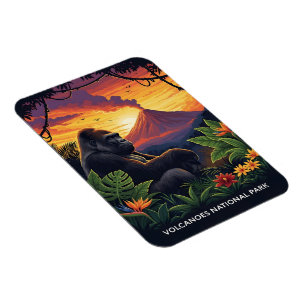 Magnet Flexible Coucher de soleil dans le parc national des volcan