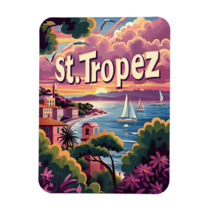 Magnet Flexible Coucher de soleil de Saint-Tropez