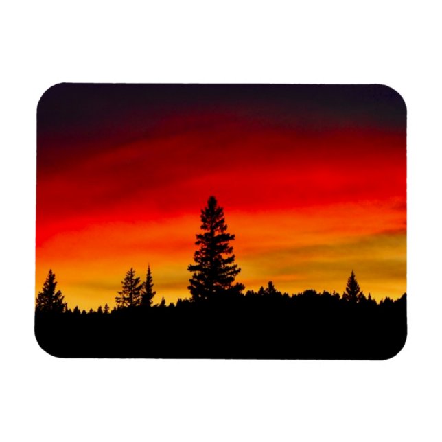 Magnet Flexible Coucher de soleil de Yellowstone (Horizontal)