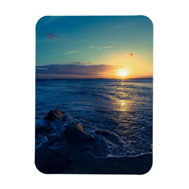 Magnet Flexible Coucher de soleil Ocean Horizon (Vertical)
