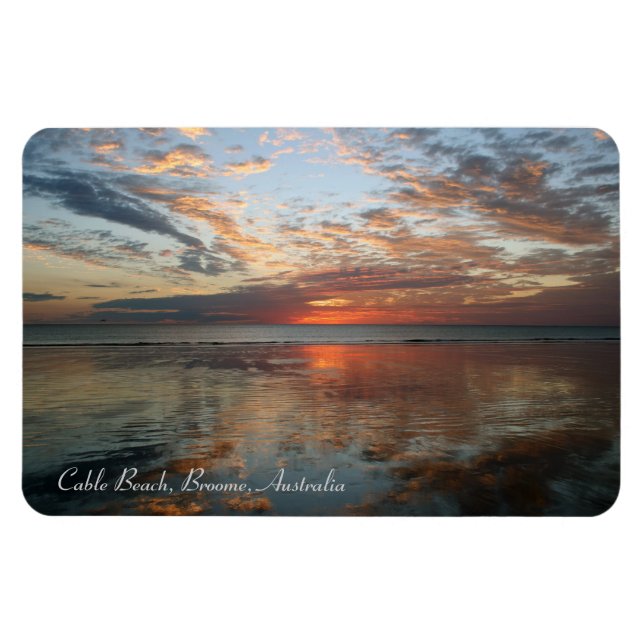 Magnet Flexible Coucher de soleil, plage de Cable Beach, Broome -  (Horizontal)