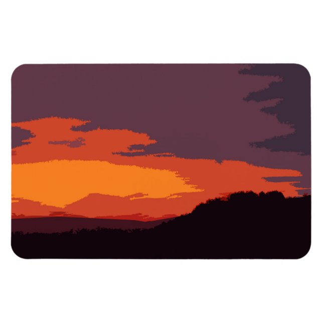 Magnet Flexible Coucher de soleil simplifié (Horizontal)