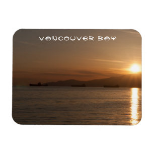 Magnet Flexible Coucher de soleil sur la baie de Vancouver - Canad