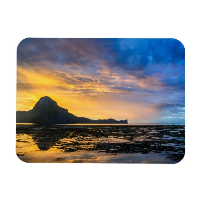 Magnet Flexible Coucher de soleil sur la baie d'El Nido (Horizontal)