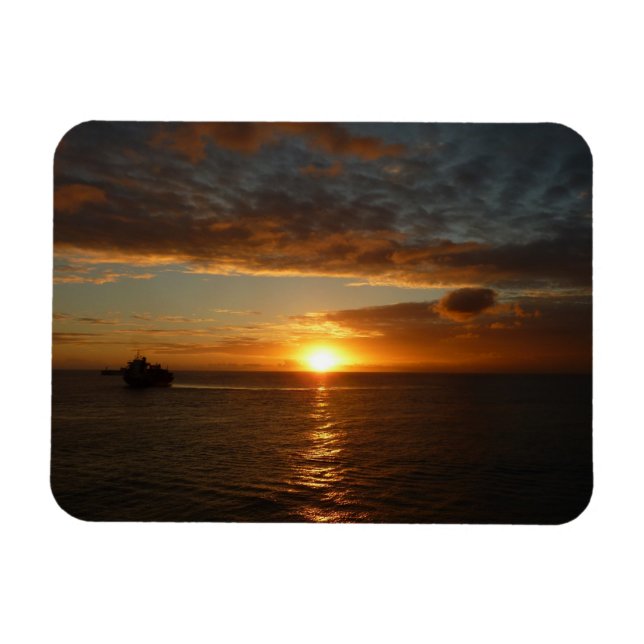 Magnet Flexible Coucher de soleil sur la mer II (Horizontal)