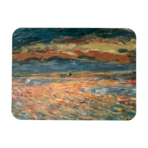 Magnet Flexible Coucher de soleil sur la mer par Pierre Renoir, Ar