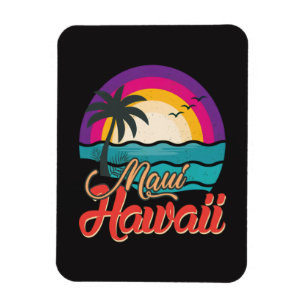 Magnet Flexible Coucher de soleil sur la plage de Maui Hawaii avec