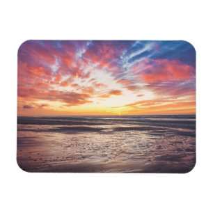 Magnet Flexible Coucher de soleil sur la plage et la mer