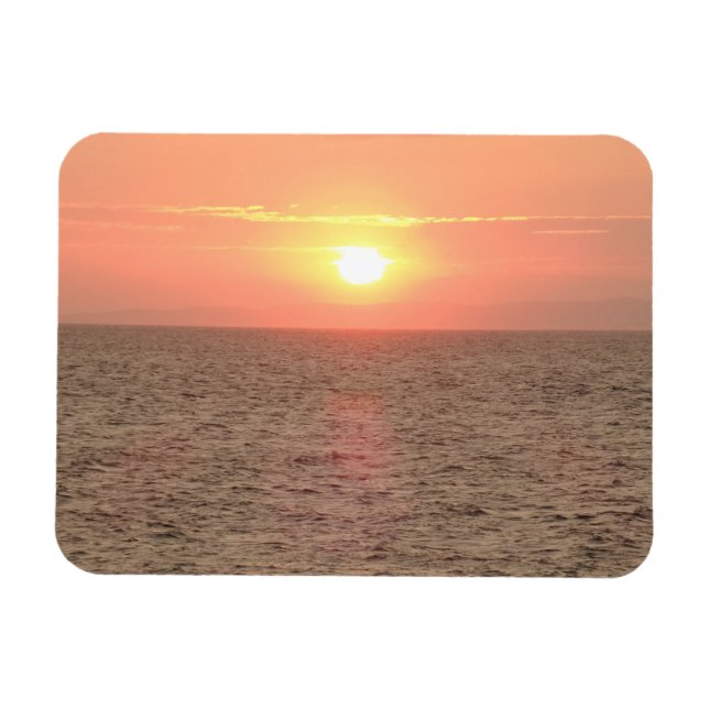 Magnet Flexible Coucher de soleil sur l'aimant Sea 3"x4" (Horizontal)