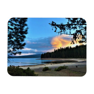 Magnet Flexible Coucher de soleil sur le lac Crescent, Oregon