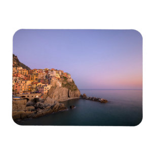 Magnet Flexible Coucher de soleil sur le village de Manarola dans 