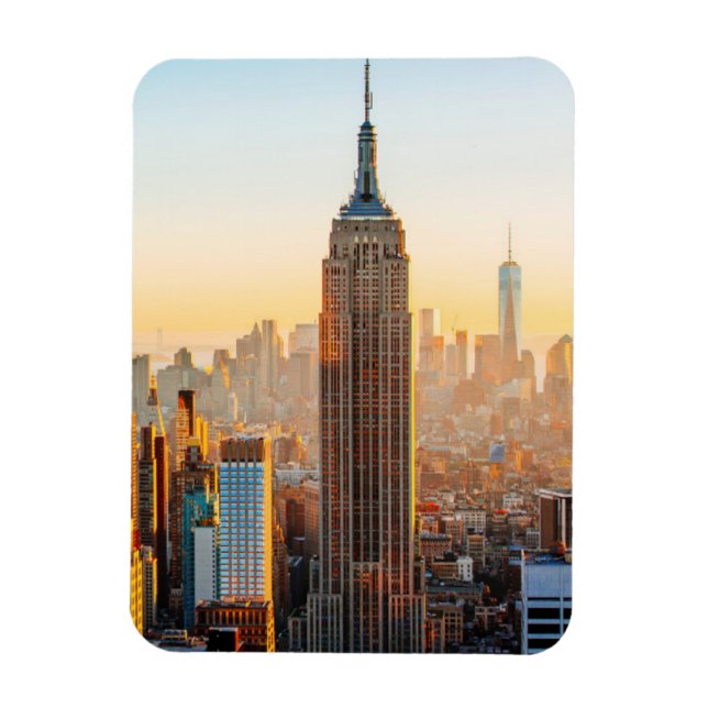Magnet Flexible Coucher de soleil sur New York (Vertical)