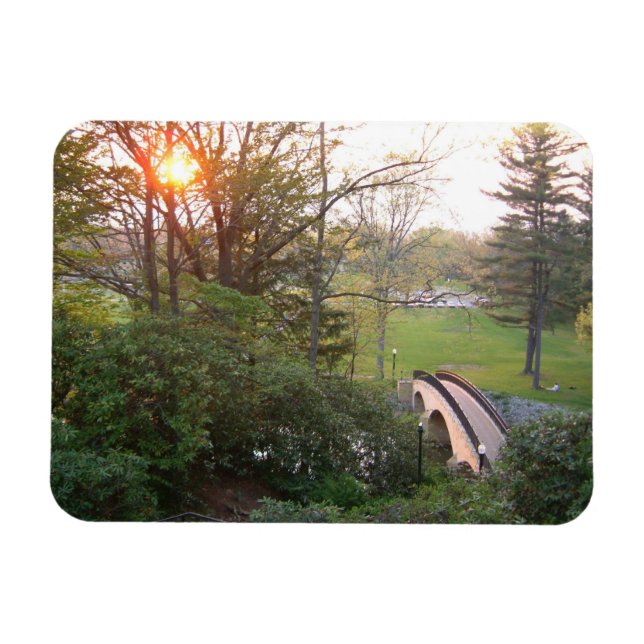 Magnet Flexible Coucher de soleil sur Rainbow Bridge à Grove City  (Horizontal)