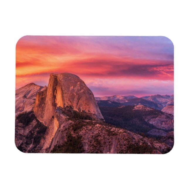 Magnet Flexible Coucher de soleil sur un paysage rocheux (Horizontal)