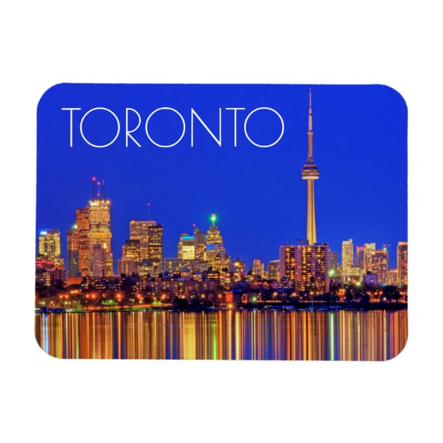 Magnet Flexible Coucher de ville de Toronto la nuit (Horizontal)