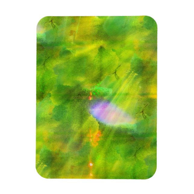 Magnet Flexible couleur bleu arrière - plan vert, jaune (Vertical)