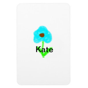 Magnet Flexible Couleur d'eau bleu vert ajouter votre nom texte pe