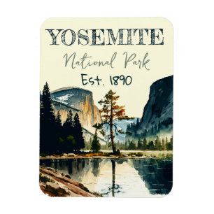 Magnet Flexible Couleur d'eau du parc national Yosemite Coucher de