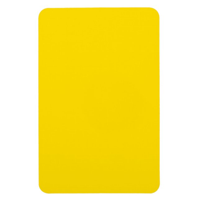 Magnet Flexible Couleur jaune 4 x 6 pouces Photo (Vertical)