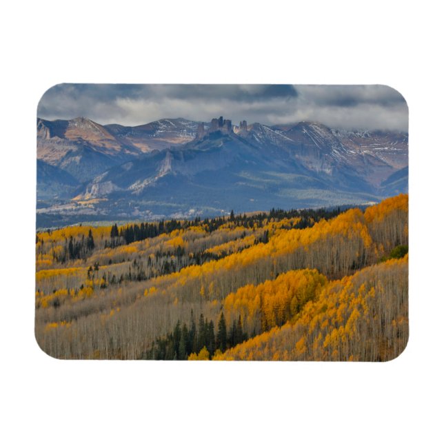 Magnet Flexible Couleurs d'automne sur les bosquets de trembles (Horizontal)