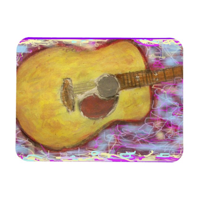 Magnet Flexible Couleurs de guitare acoustique (Horizontal)