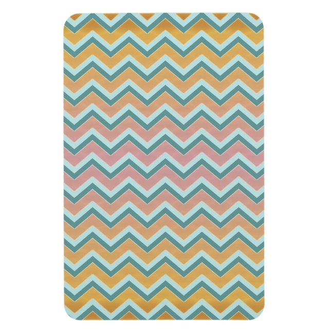 Magnet Flexible Couleurs douces et chaudes ZigZag (Vertical)