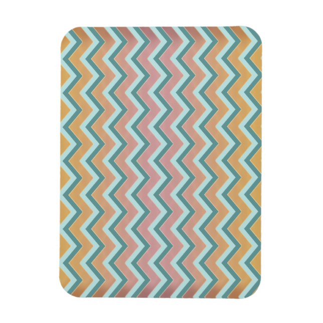 Magnet Flexible Couleurs douces et chaudes ZigZag (Vertical)