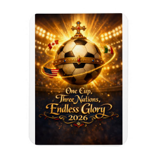 Magnet Flexible Coupe du Monde 2026 Affiche de Football Renaissanc