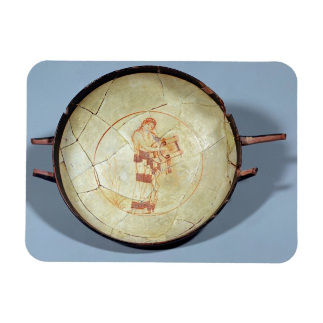 Magnet Flexible Coupe sans pied, debout Muse jouant la lyre, (Horizontal)