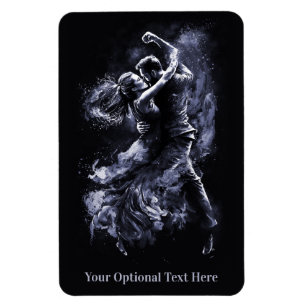 Magnet Flexible Couple de danse texte personnalisé