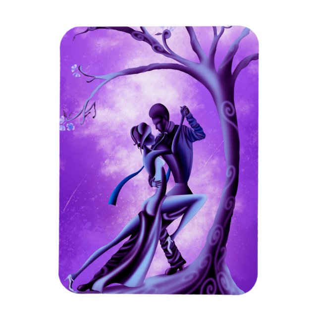 Magnet Flexible Couple romantique danse le tango  (Vertical)