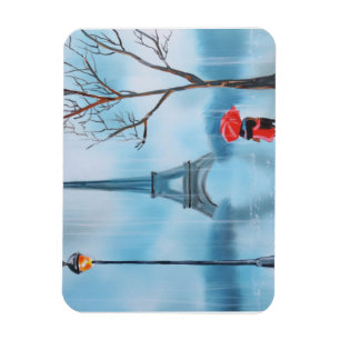 Magnet Flexible Couples à la peinture de Paris de Tour Eiffel