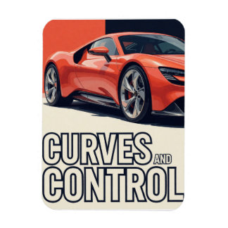 Magnet Flexible 🧡 Courbes De Voiture De Sport Et Contrôle