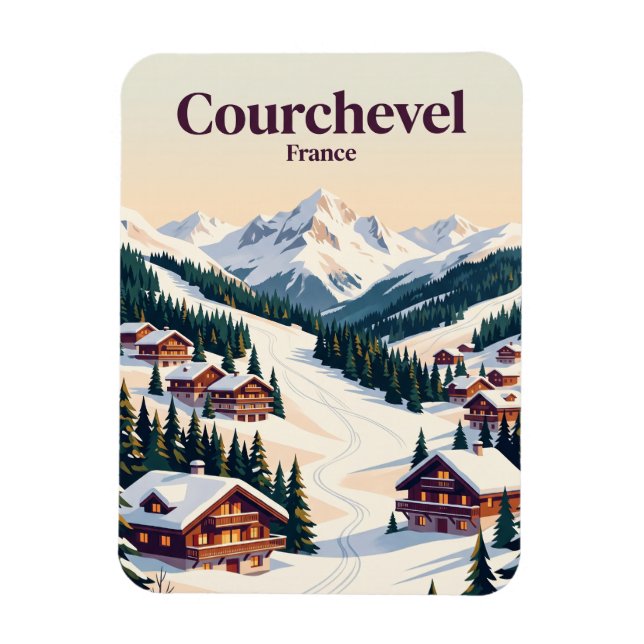 Magnet Flexible Courchevel France (Vertical)