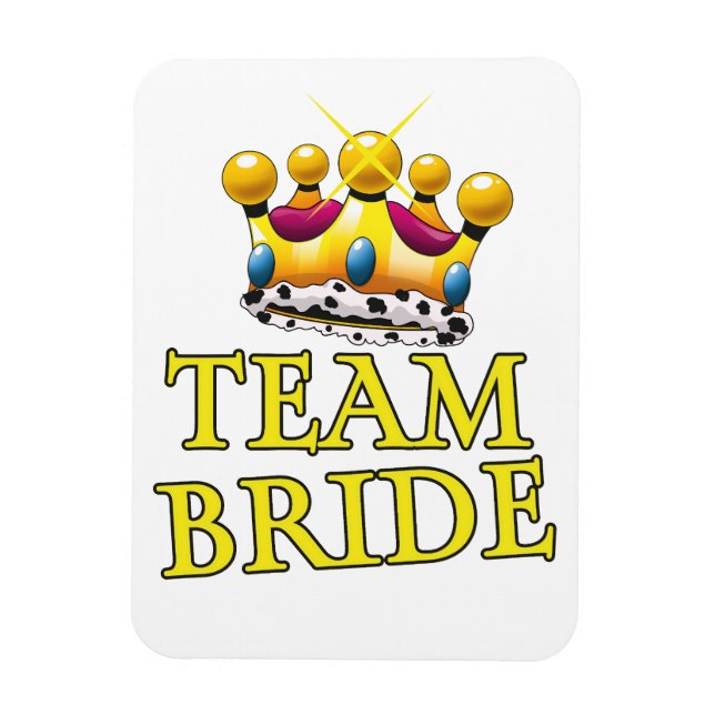 Magnet Flexible Couronne mariage Team Bride (Vertical)