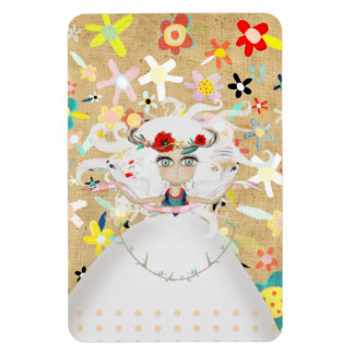 Magnet Flexible Couronne Princesse Fleurs Guirlande