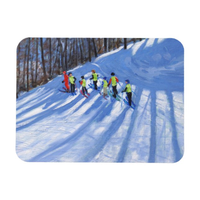 Magnet Flexible Cours de ski Tignes France (Horizontal)