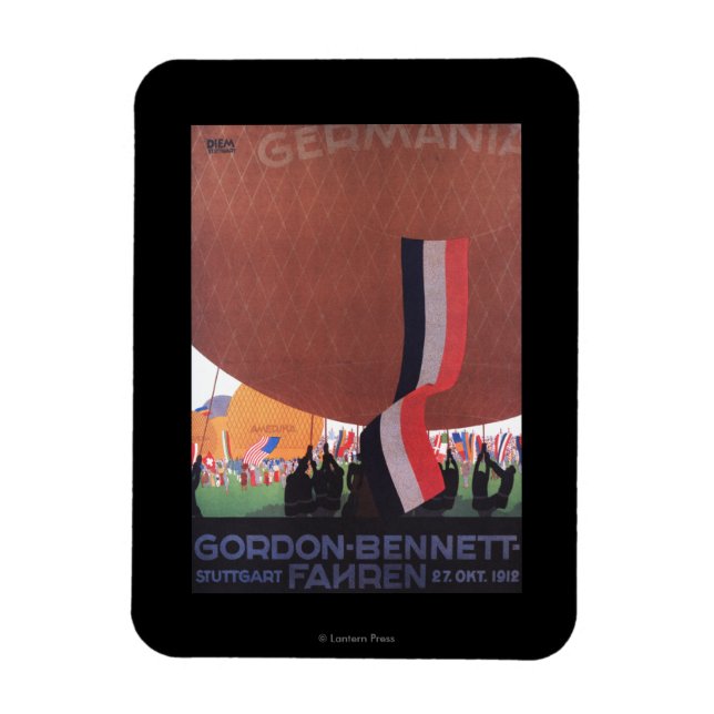Magnet Flexible Course de ballon à air chaud Gordon Bennett (Vertical)
