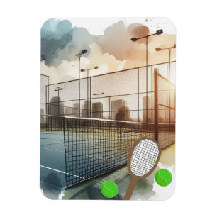 Magnet Flexible Court de tennis et raquette