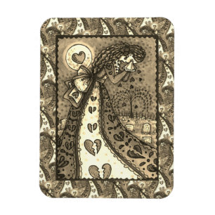 MAGNET FLEXIBLE COUVERT DE LA VALENTINE DE L'OUTIL CHAUFFÉ, CEMETI