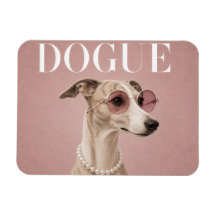 Couverture de fille de Whippet rose