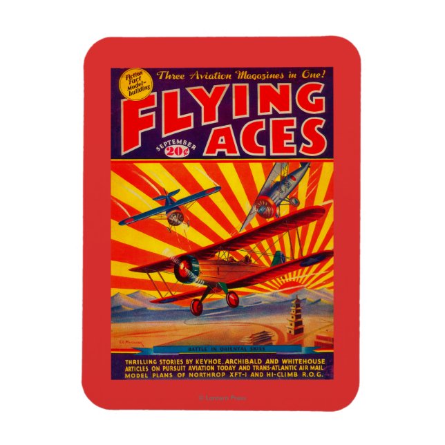 Magnet Flexible Couverture du magazine Flying Aces (Vertical)