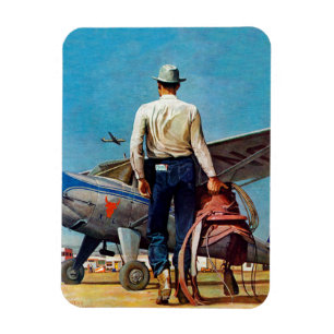 Magnet Flexible Cowboy de vol par Mead Schaeffer