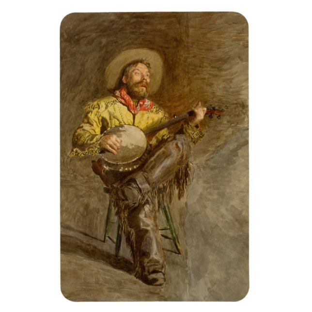 Magnet Flexible Cowboy espagnol chantant avec une chanson de piste (Vertical)