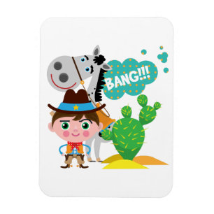 Magnet Flexible Cowboy et cheval